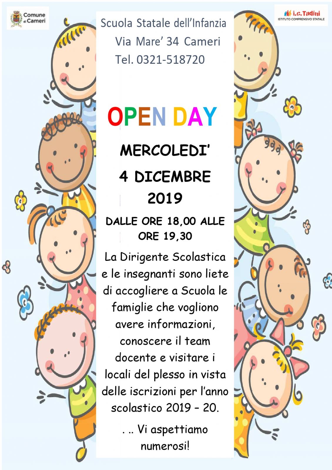 OPEN DAY SCUOLA STATALE DELL'INFANZIA
