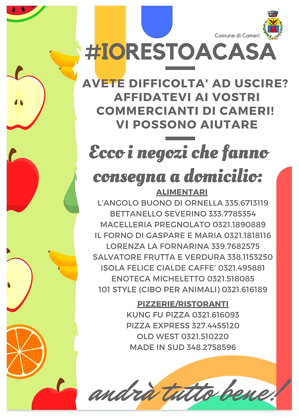 ELENCO NEGOZI PER CONSEGNA A DOMICILIO