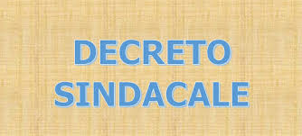 Decreto del Sindaco n. 4/2020