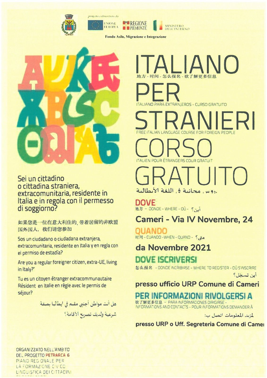 PROGETTO PETRARCA 6