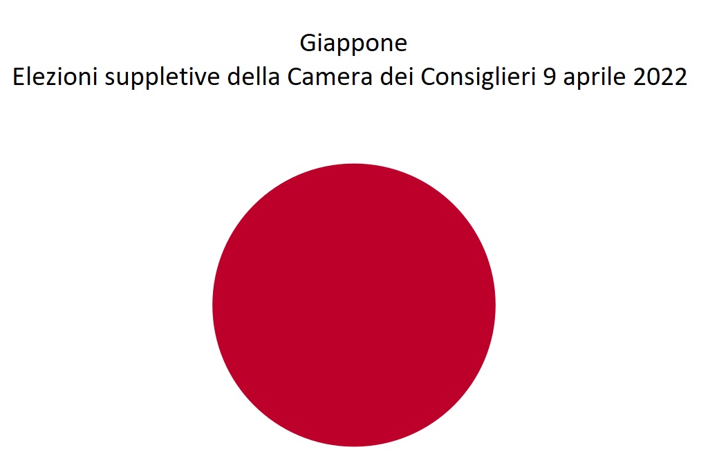 Giappone: Elezioni suppletive della Camera dei Consiglieri 9 aprile 2022
