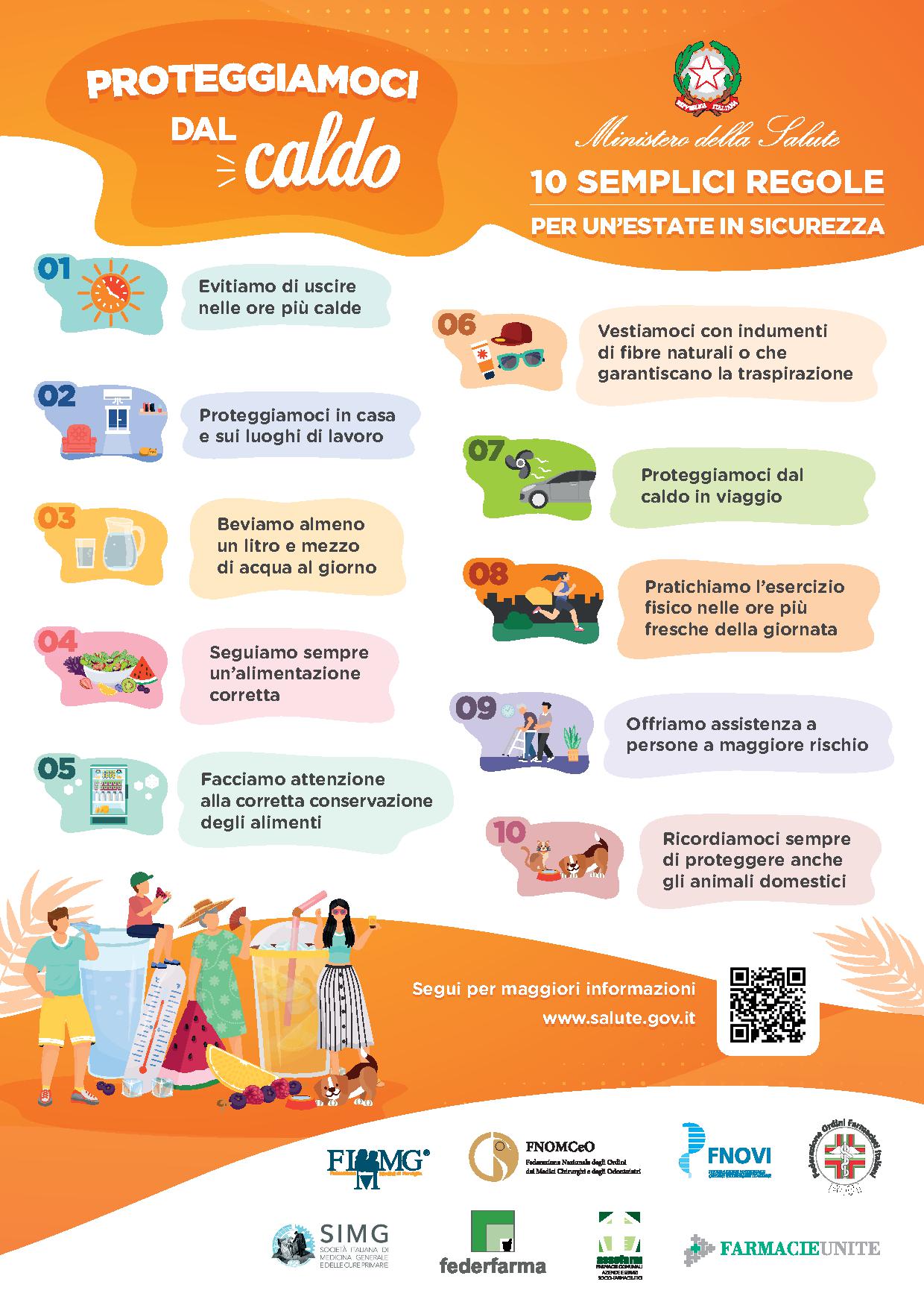 Proteggiamoci dal caldo - 10 semplici regole