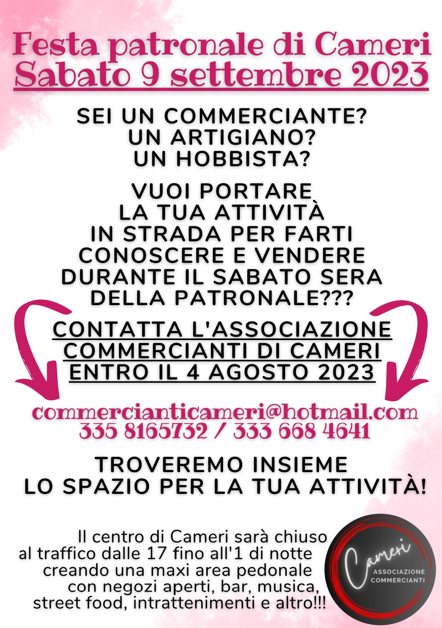 FESTA PATRONALE DI CAMERI