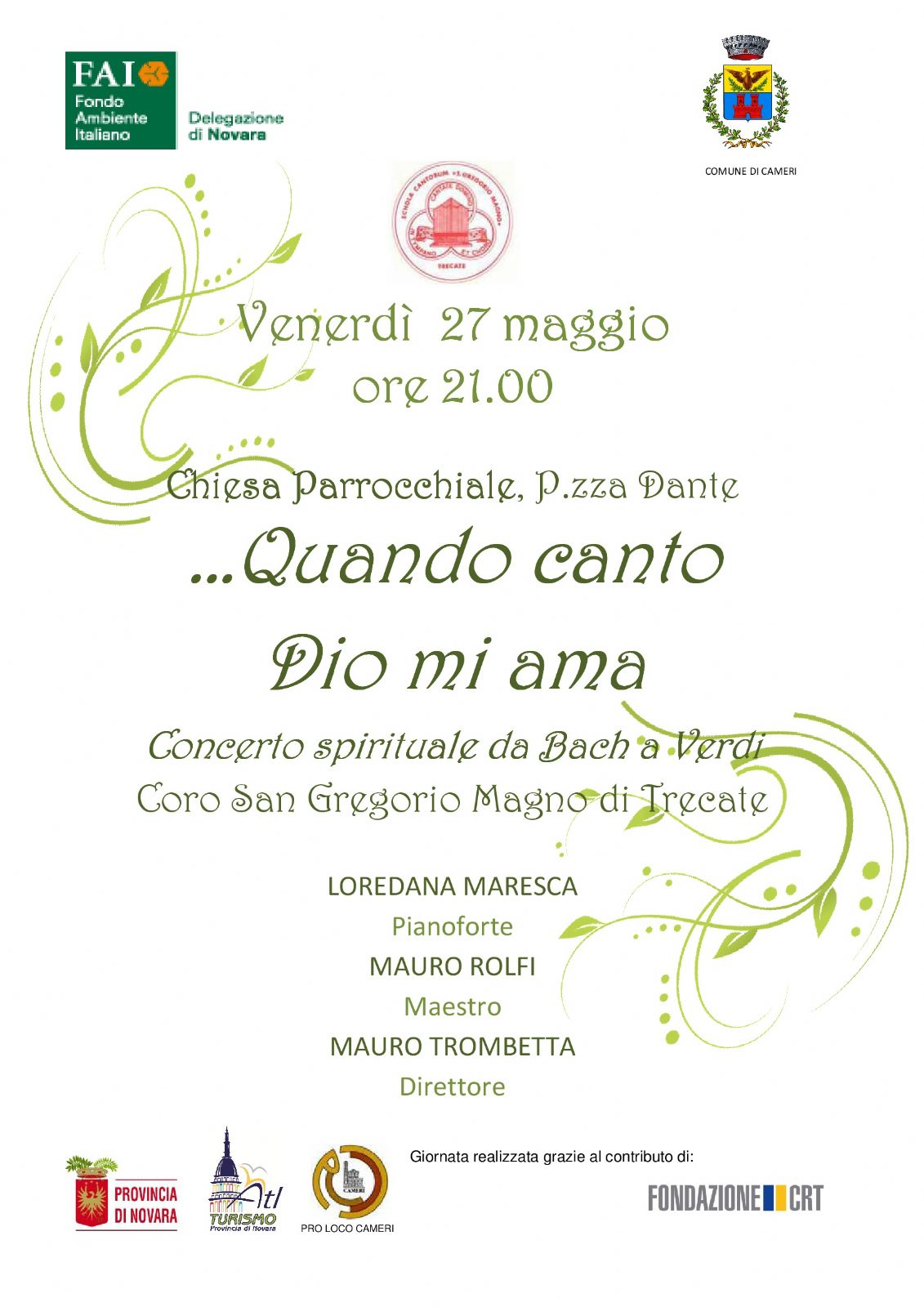 …Quando canto Dio mi ama - Concerto spirituale da Bach a Verdi