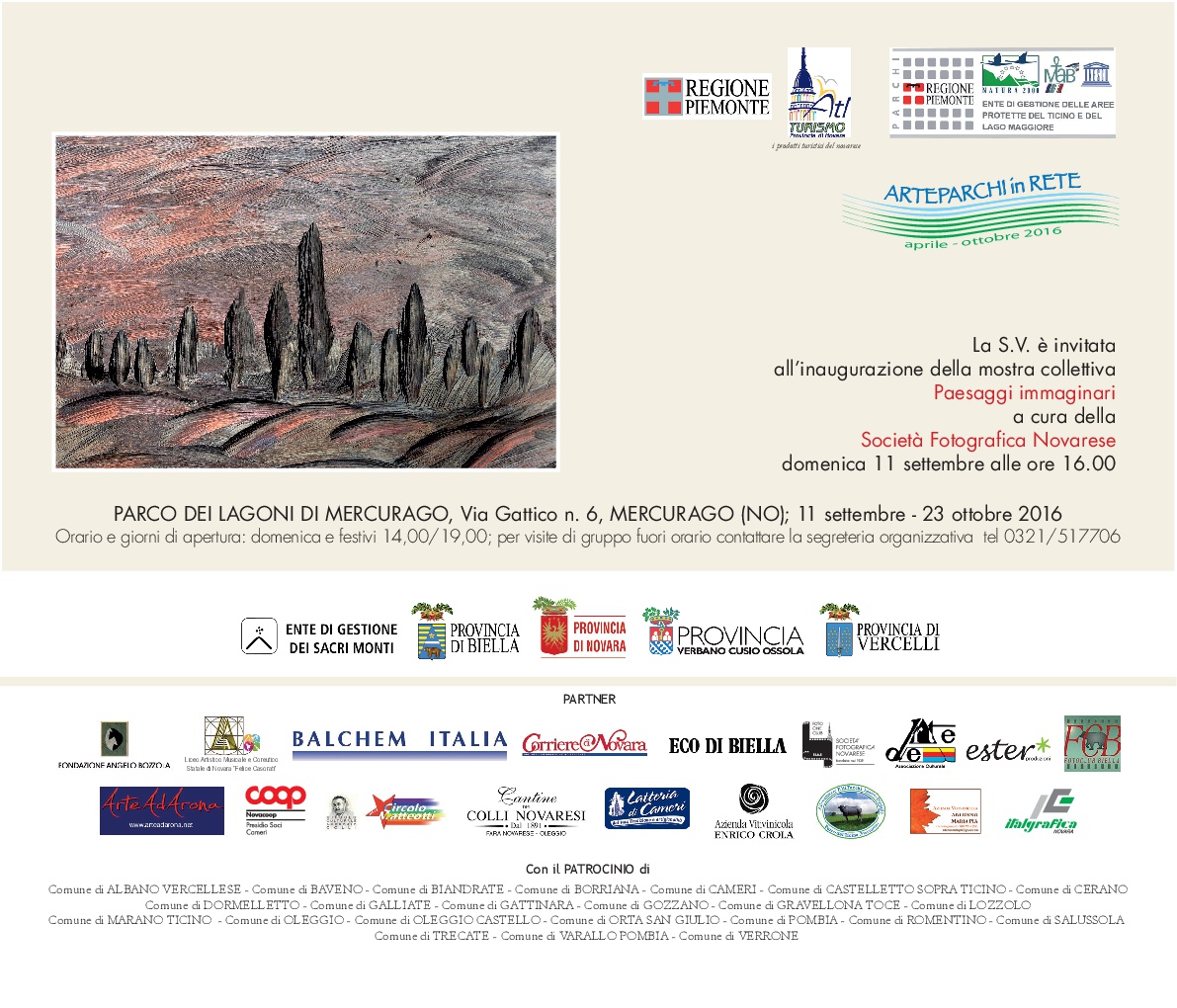 ARTE PARCHI IN RETE 2016