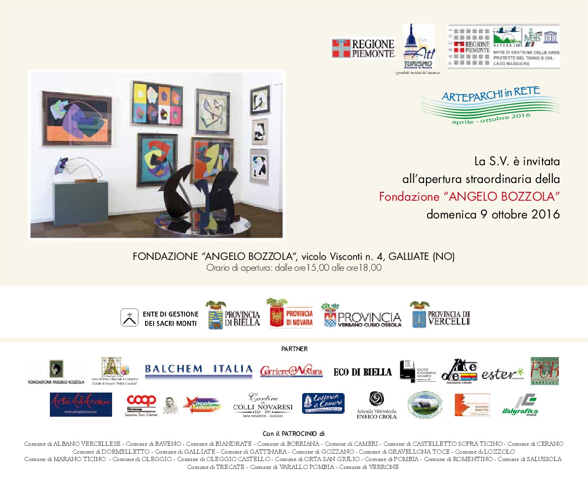 ARTE PARCHI IN RETE 2016