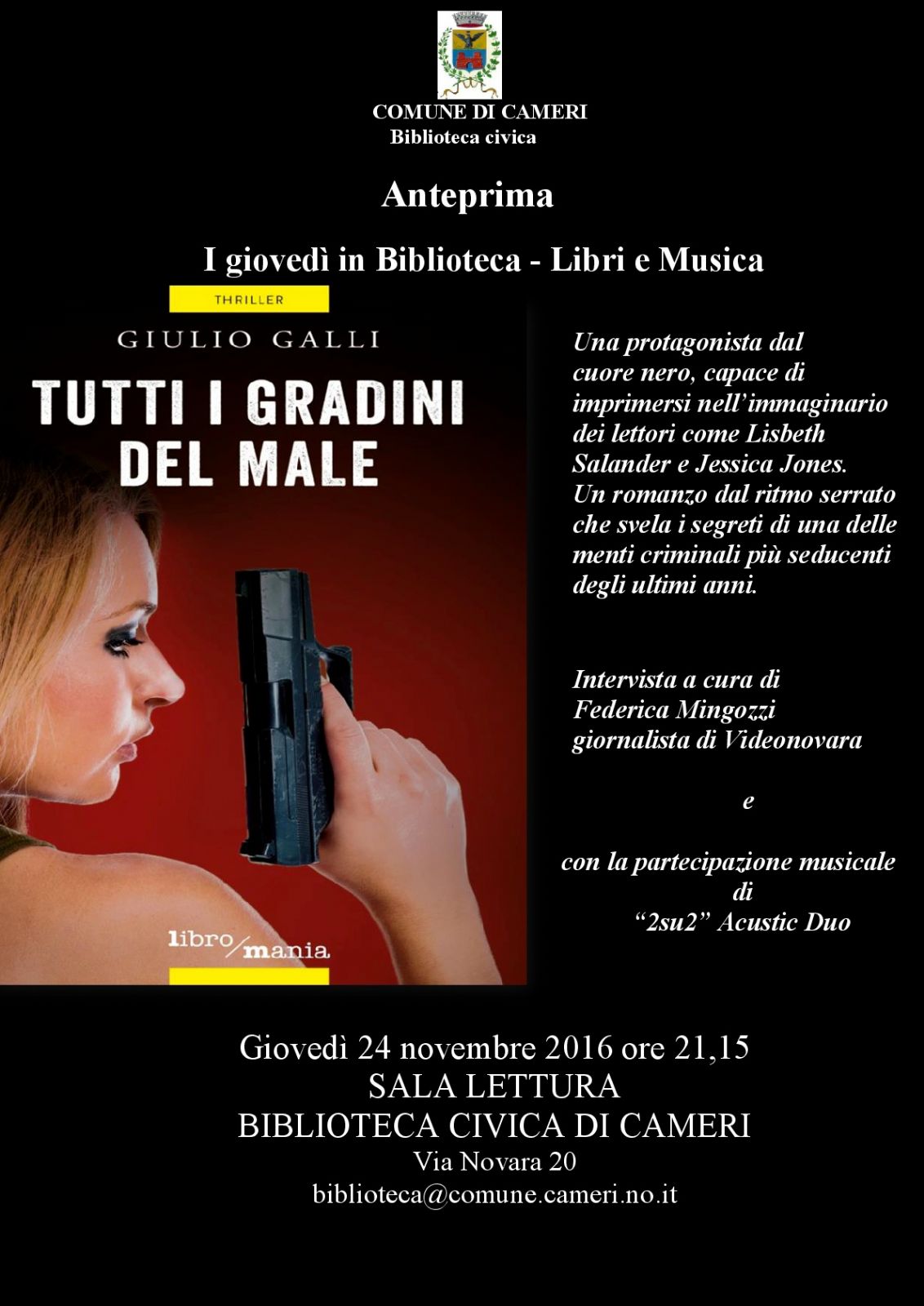 ANTEPRIMA - I Giovedì in Biblioteca - Libri e Musica