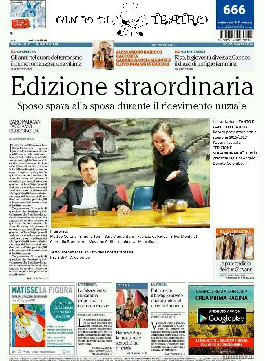 EDIZIONE STRAORDINARIA
