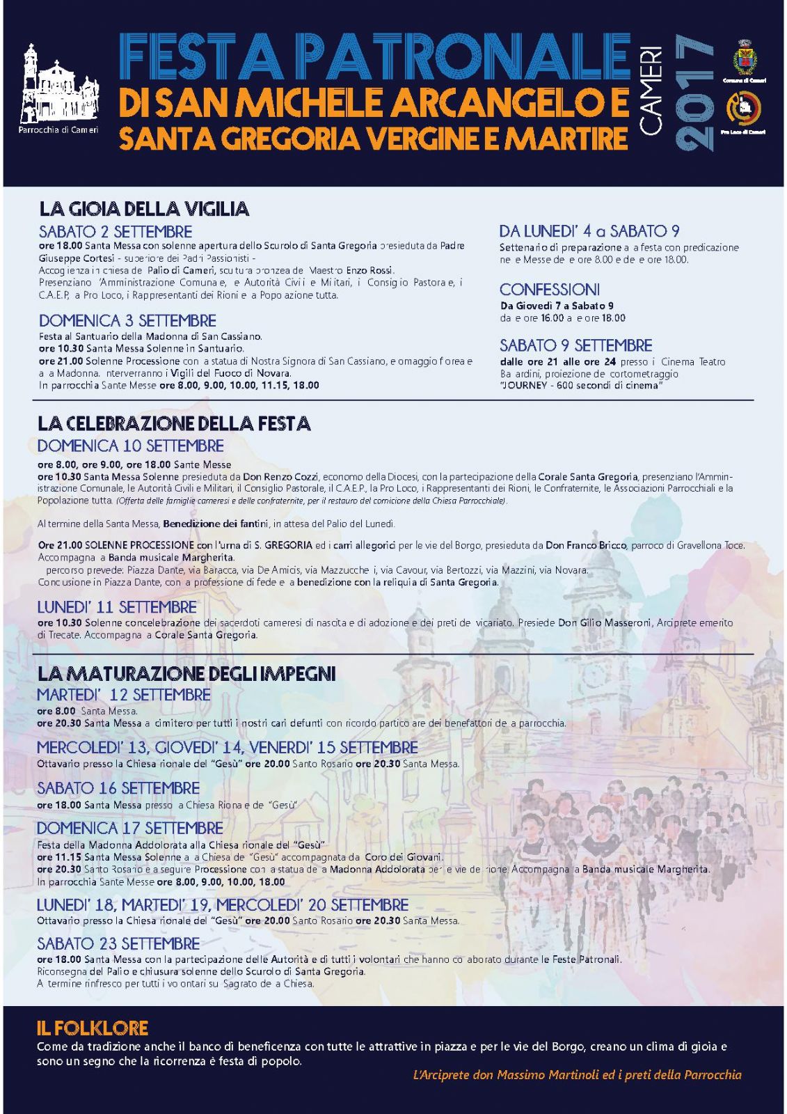 Programma Religioso Festa Patronale 2017