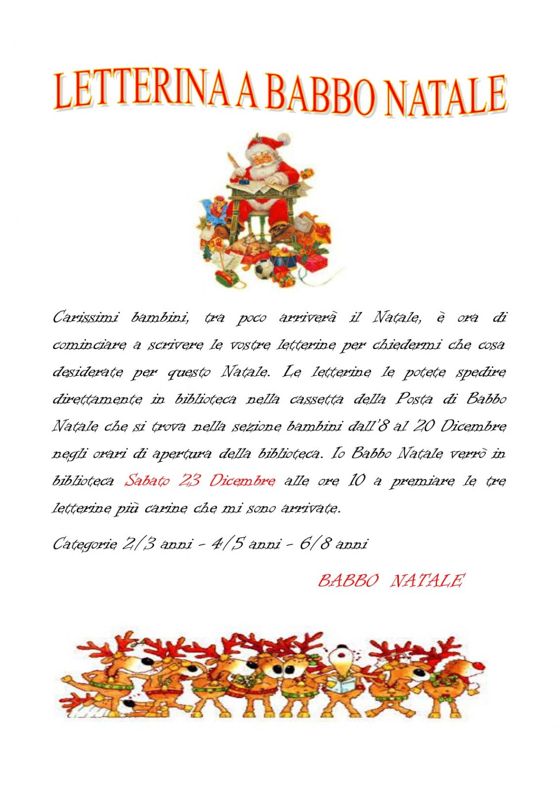 Letterina a Babbo Natale