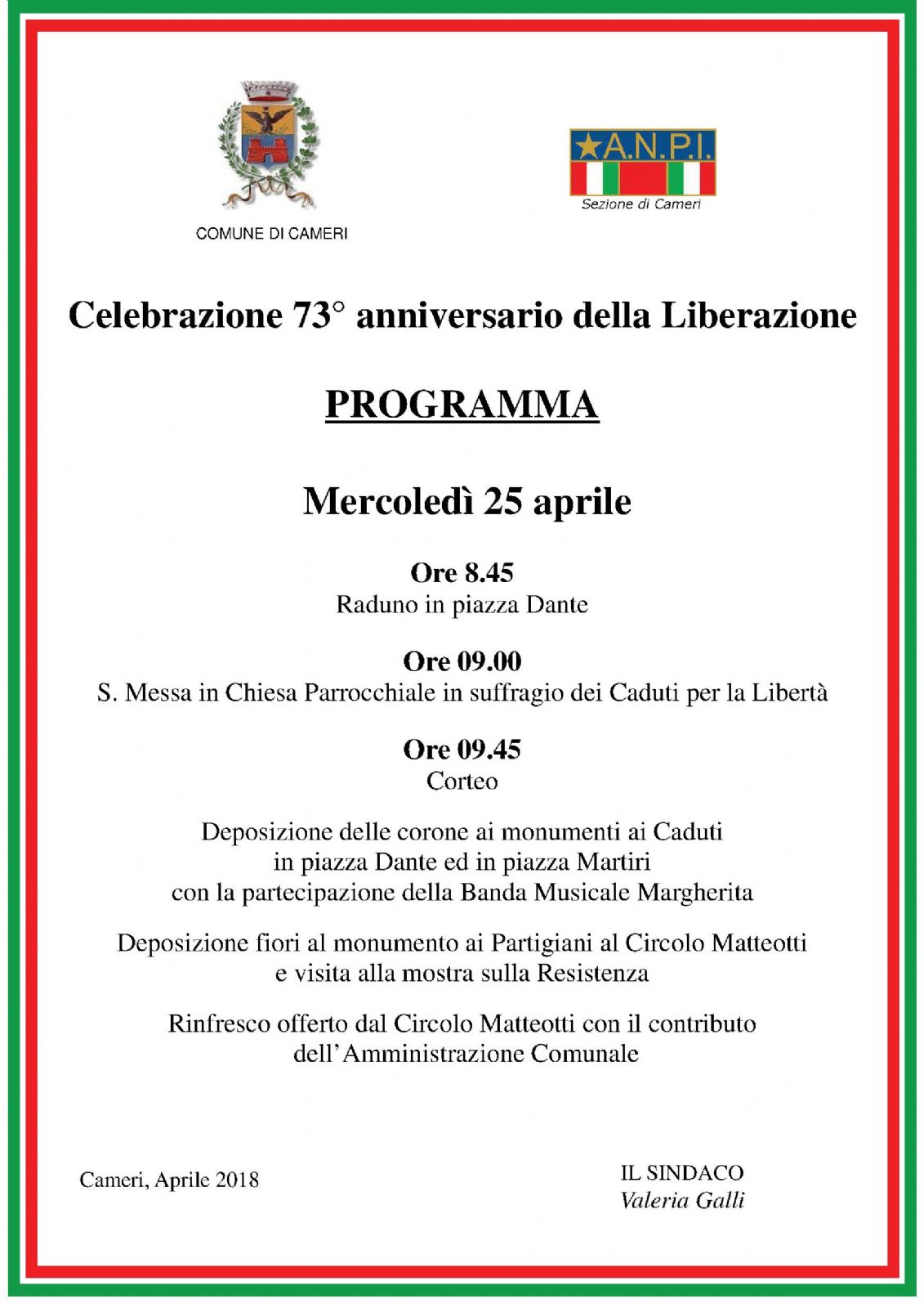 Celebrazione XXV Aprile
