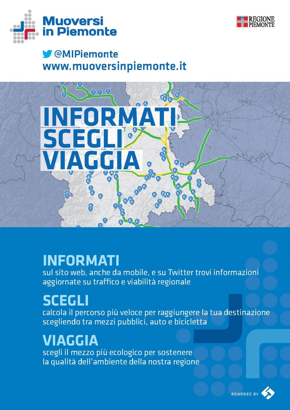 Muoversi in Piemonte - nuovo servizio di infomobilità regionale