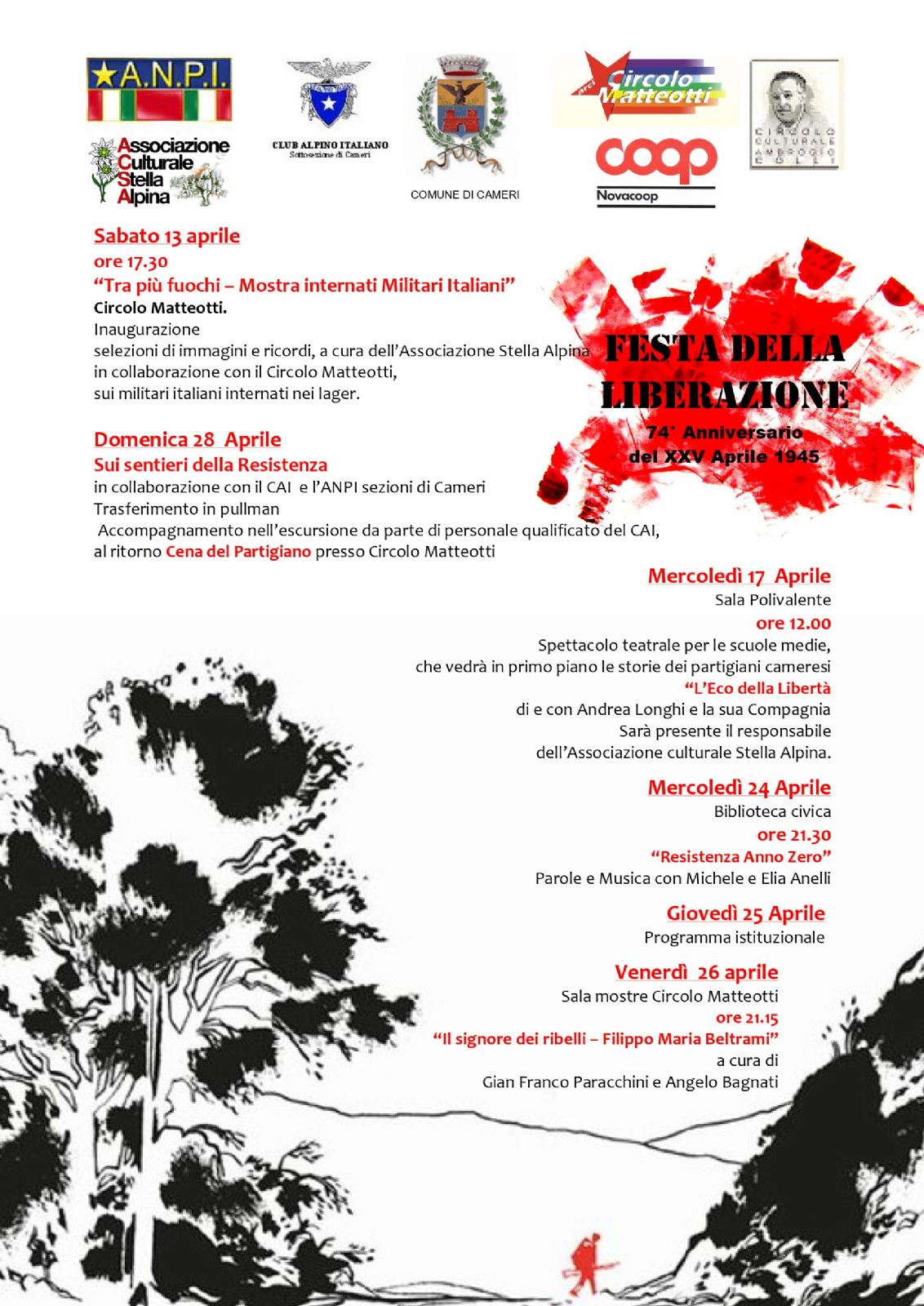 FESTA DELLA LIBERAZIONE 74° Anniversario del XXV Aprile 1945