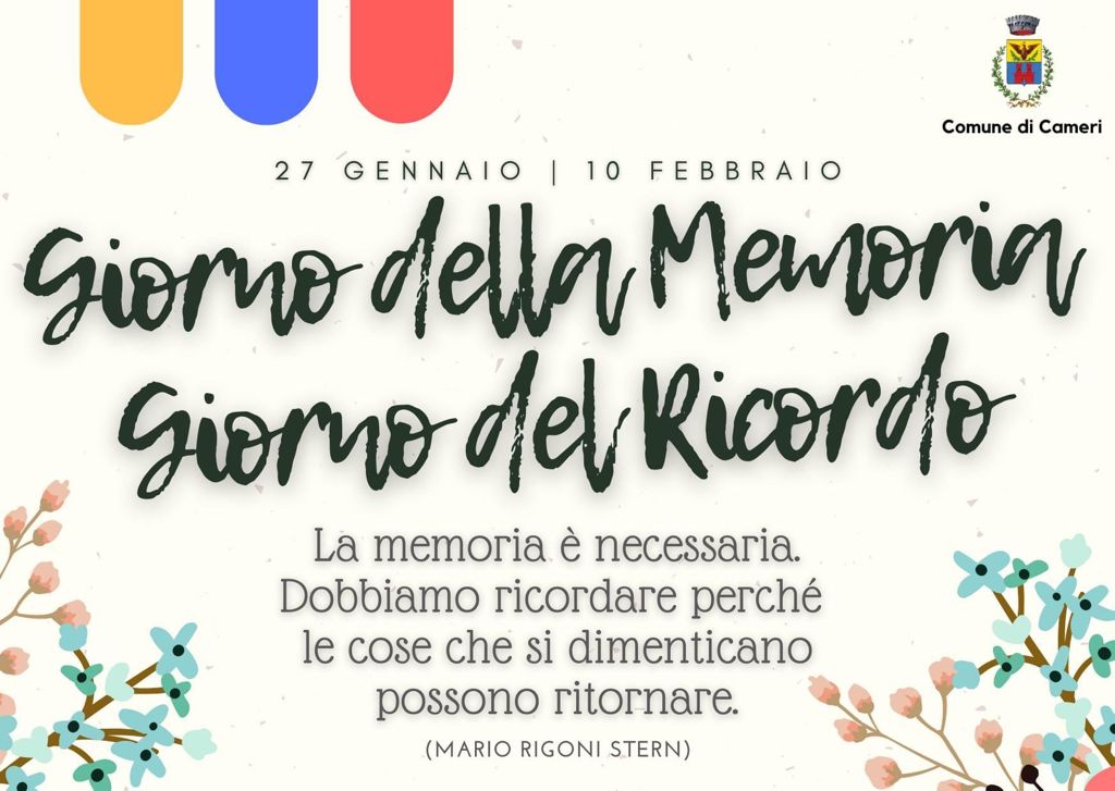 MEMORIA E RICORDO: IL COMUNE LE CELEBRA INSIEME