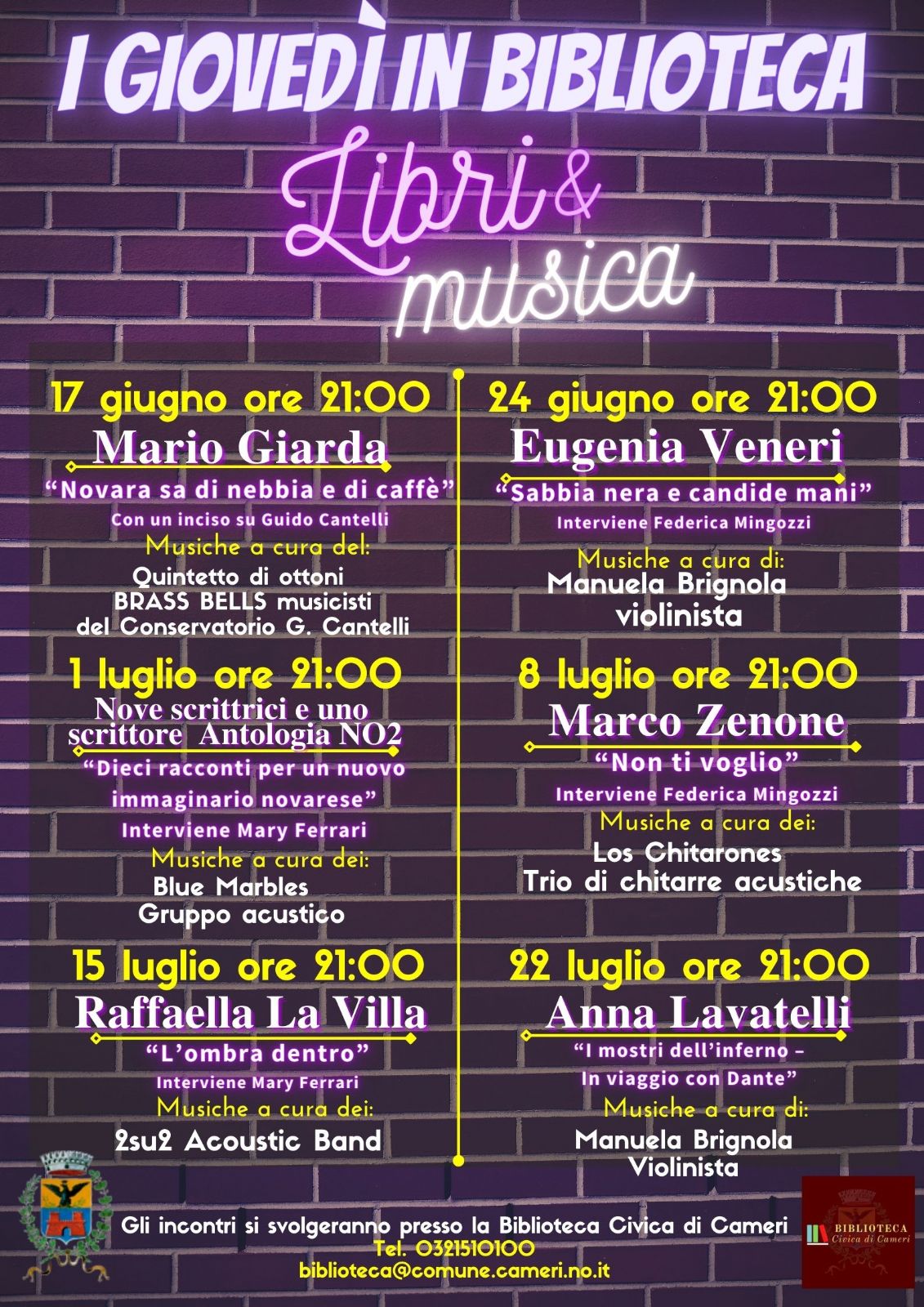 I giovedì in Biblioteca - Libri&Musica