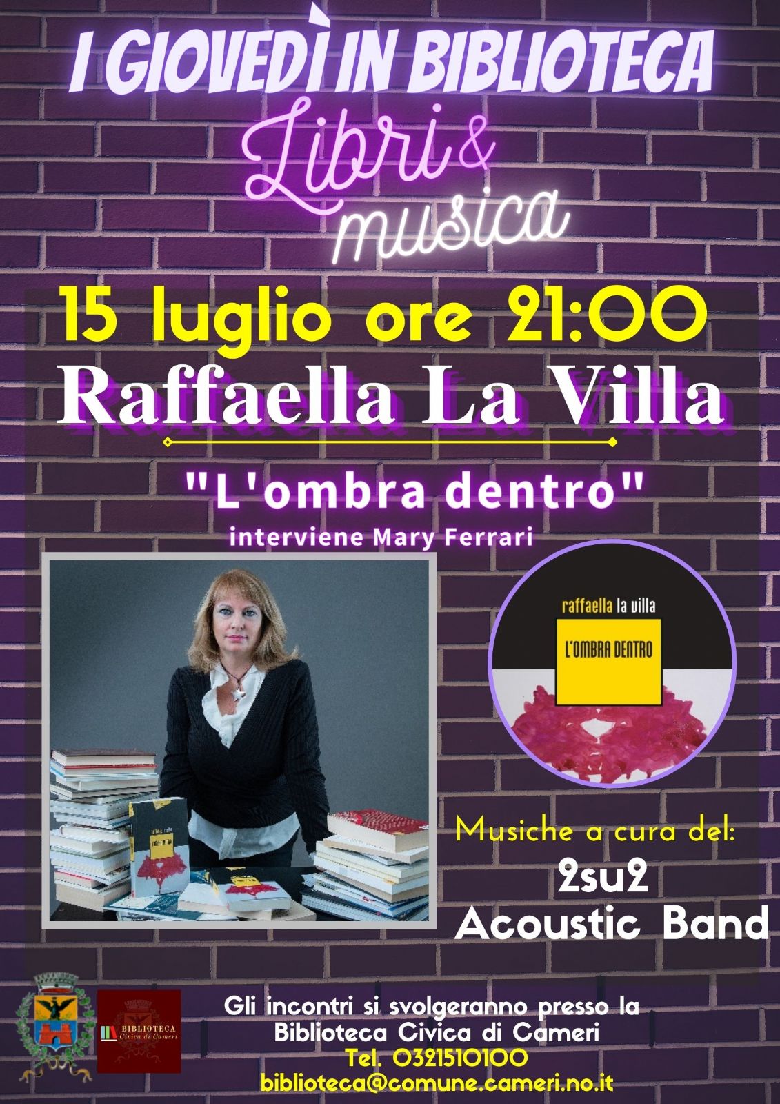 I Giovedì in Biblioteca - Libri&Musica 15 luglio 2021