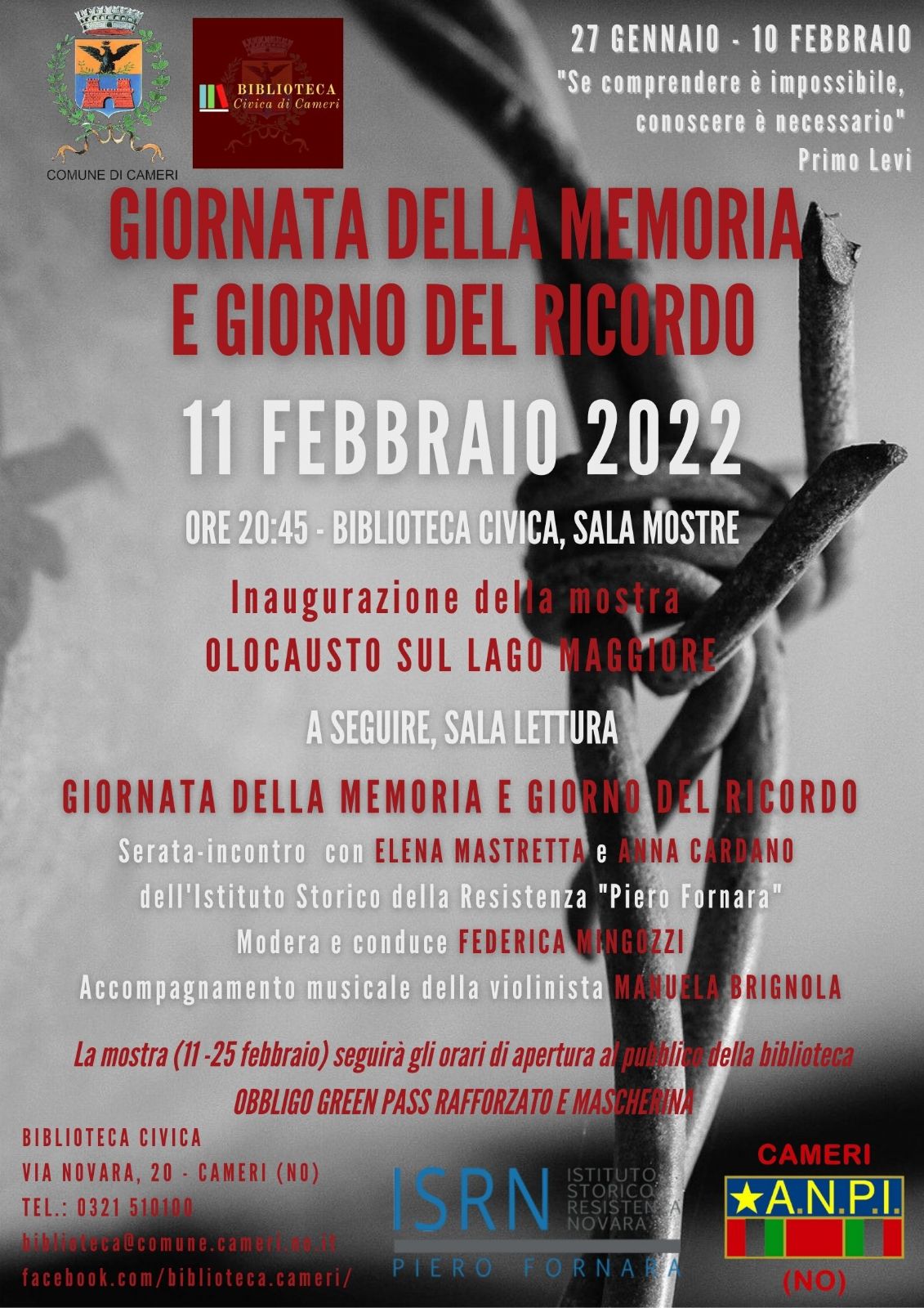 Giornata della Memoria e Giorno del Ricordo