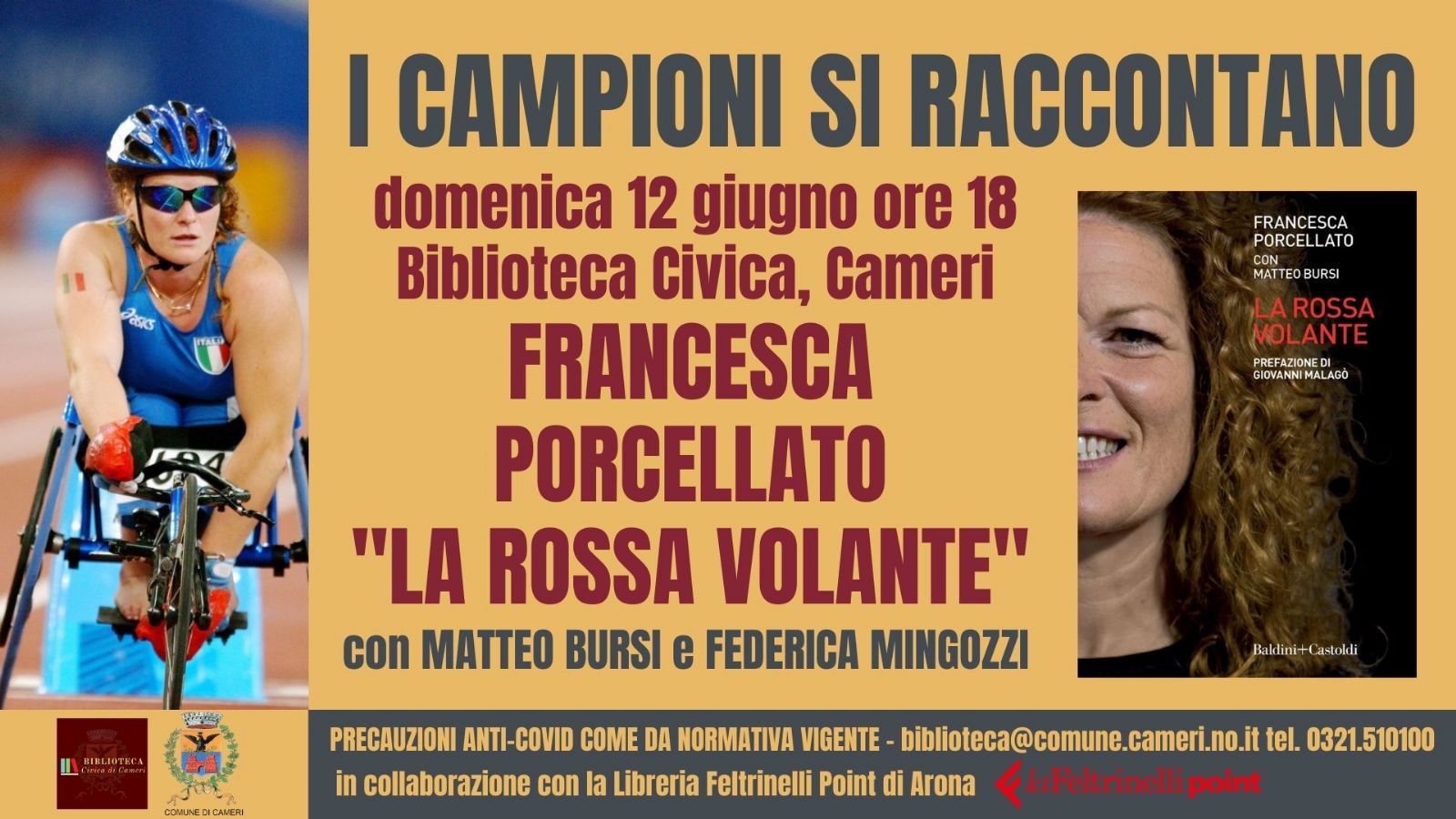 Francesca Porcellato "La rossa volante" - rassegna "I Campioni si raccontano"