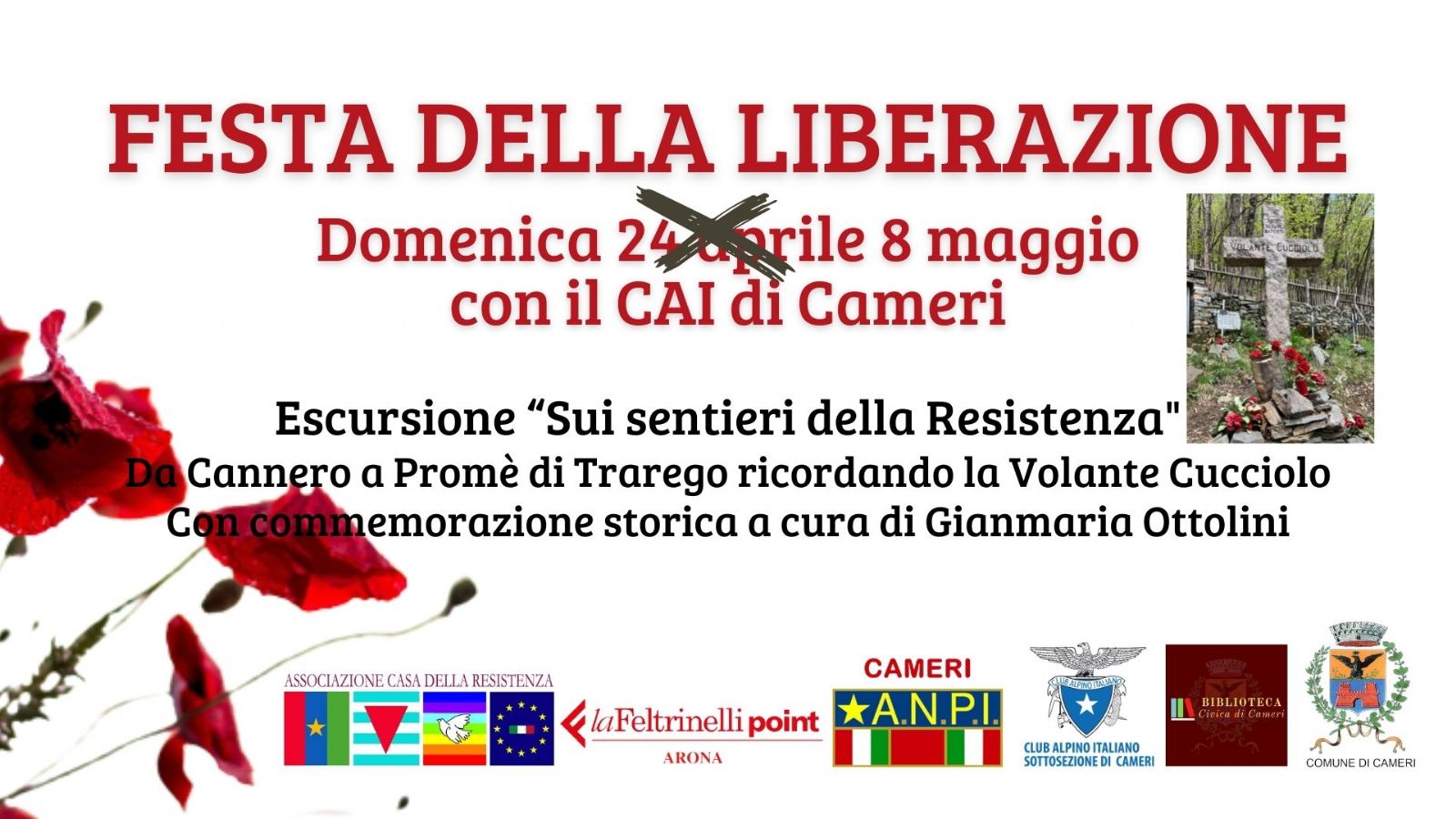 Escursione "Sui sentieri della Resistenza" con il CAI di Cameri // Festa della Liberazione 2022