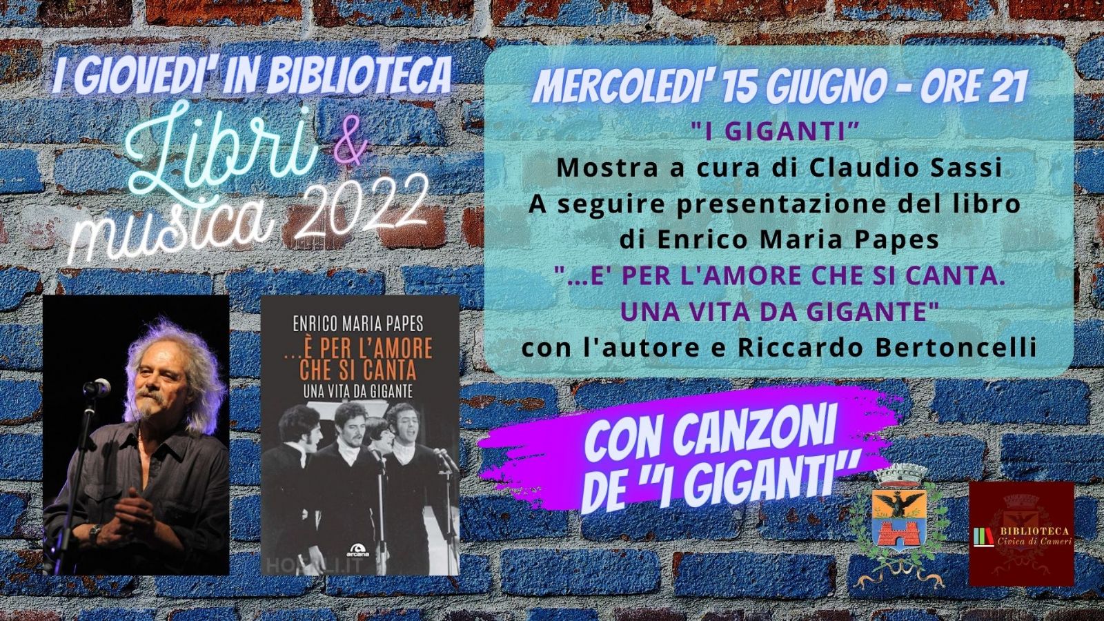 I Giganti con Enrico Maria Papes // mostra e incontro per "Libri & Musica"