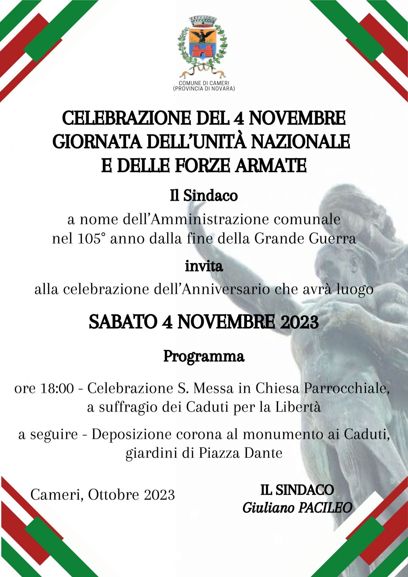 Celebrazione del 4 Novembre